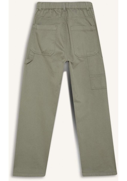 Erkek Çocuk Wide Leg Standart Paça Gabardin Pantolon D7796A825SP