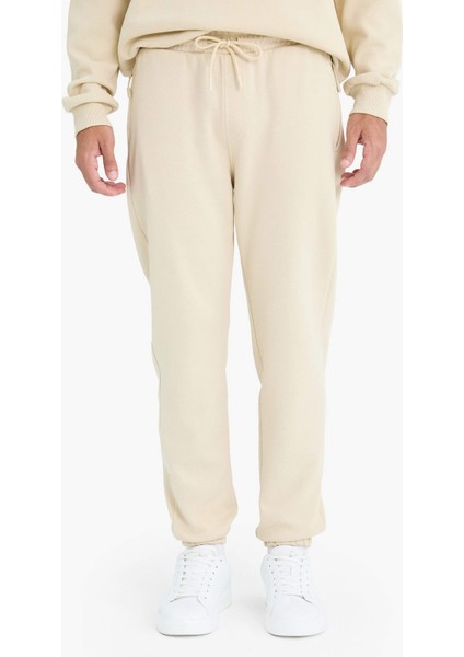 Slim Fit Dar Kesim Fermuar Cepli Pike Eşofman Altı D5258AX25SP