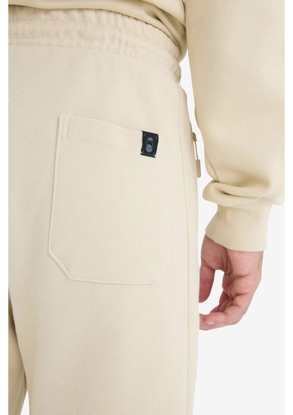 Slim Fit Dar Kesim Fermuar Cepli Pike Eşofman Altı D5258AX25SP