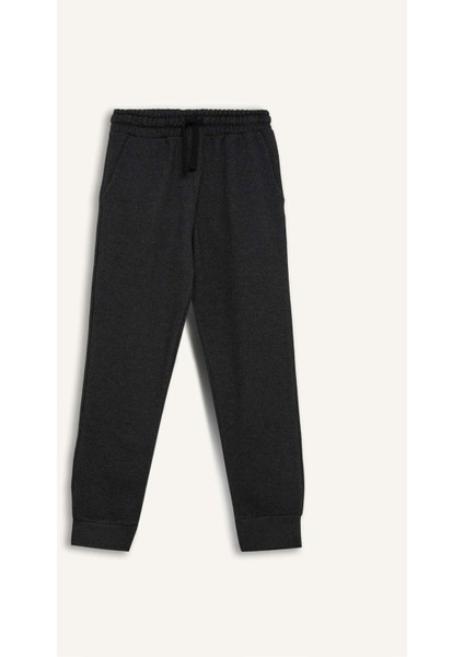 Erkek Çocuk 2'li Takım Baskılı Sweatshirt Beli Lastikli Eşofman Altı D7869A8NS