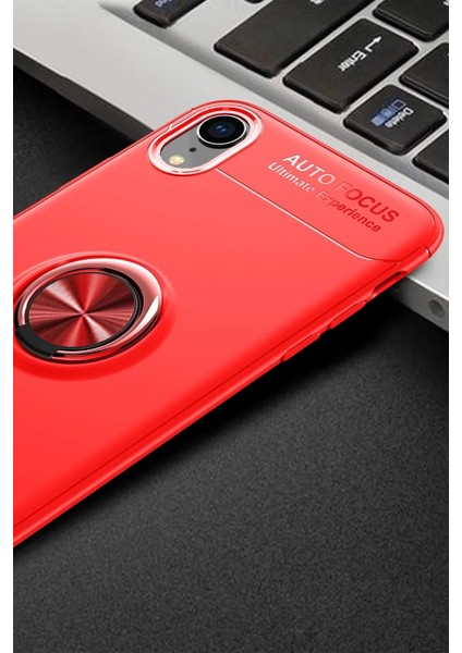 iPhone Xr Kılıf Range Yüzüklü Silikon - Kırmızı - PHN6019-6167 fiyatları