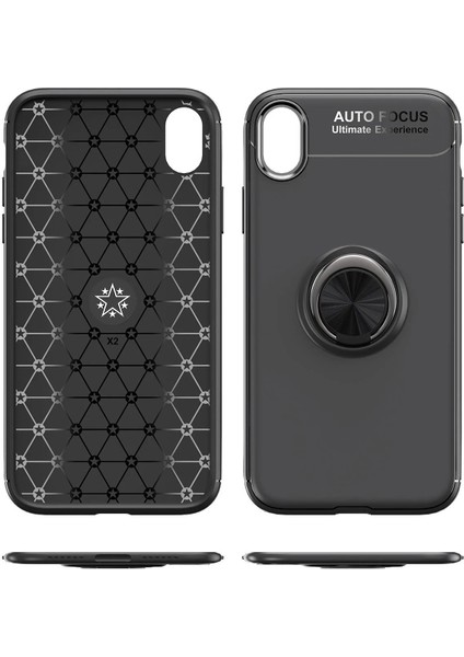 iPhone Xr Kılıf Range Yüzüklü Silikon - Kırmızı - PHN6019-6167 indirimleri
