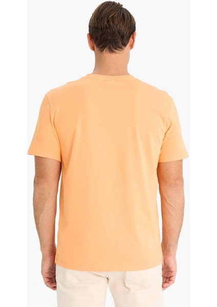 %100 Pamuk New Regular Fit Bisiklet Yaka Basic Düz Kısa Kollu Tişört V7699AZ25SP