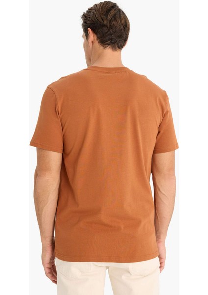 %100 Pamuk New Regular Fit Bisiklet Yaka Basic Düz Kısa Kollu Tişört V7699AZ25SP
