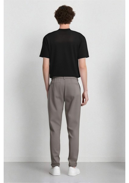Jogger Düz Paça Her Yöne Esneyen Kumaş Pantolon T6317AZ25SP