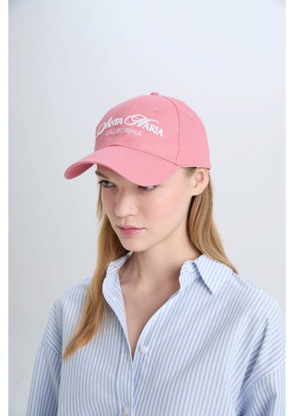 Kadın Etiket Baskılı Dokuma Beyzbol Basketbol Şapkası D7993AX25SM