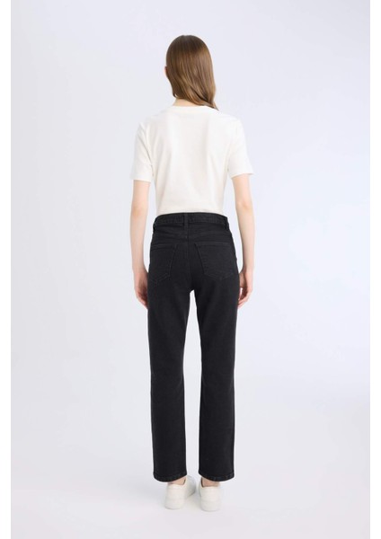 Mary Vintage Straight Fit Yüksek Bel Düz Paça Uzun Jean Pantolon D8180AX25SP