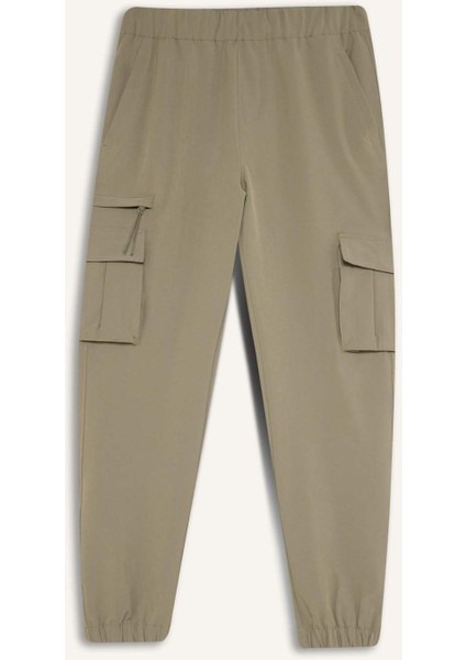 DeFactoFit Sporcu Jogger Eşofman Altı Slim Fit Dar Kesim Dokuma Kargo Cepli Standart Paça D3884AX24WN
