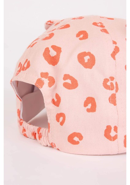 Kız Bebek Baskılı Pamuklu Cap Şapka B7985A525SM