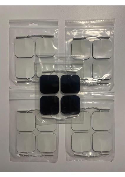 10 Paket, 40 Adet 5x5 cm Güçlü ve Dayanıklı Elektrod Pedi, Yüksek Performans indirimleri