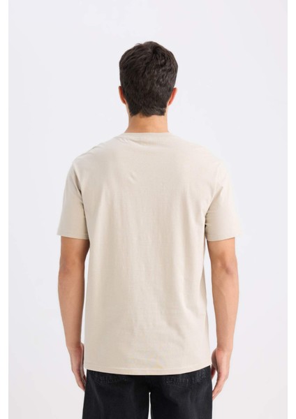 %100 Pamuk New Regular Fit Bisiklet Yaka Basic Düz Kısa Kollu Tişört V7699AZ25SP