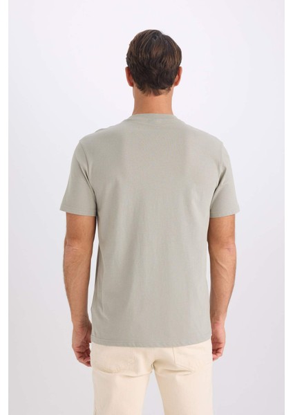 %100 Pamuk New Regular Fit Bisiklet Yaka Basic Düz Kısa Kollu Tişört V7699AZ25SP