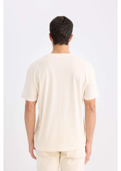 %100 Pamuk New Regular Fit Bisiklet Yaka Basic Düz Kısa Kollu Tişört V7699AZ25SP