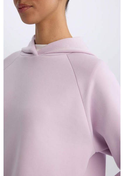 Fit Standart Fit Kapüşonlu Sporcu Sweatshirt D2589AX24AU