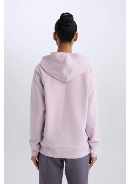 Fit Standart Fit Kapüşonlu Sporcu Sweatshirt D2589AX24AU