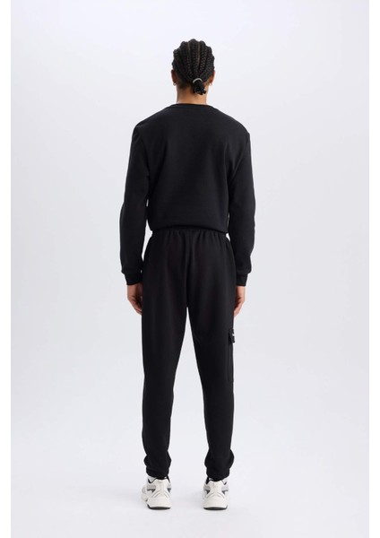 Fit NBA Brooklyn Nets Jogger Eşofman Altı Standart Fit Cepli Skuba Dalgıç Kumaş Beli Bağcıklı Lastikli Paça D8677AX25SP