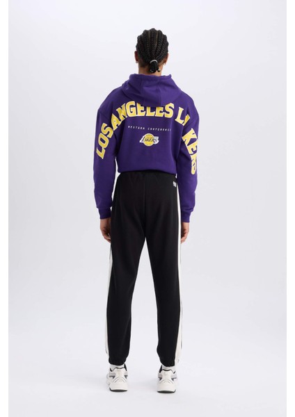 NBA Los Angeles Lakers Sporcu Kalın Jogger Eşofman Altı Standart Fit Cepli Beli Bağcıklı D8491AX25SP