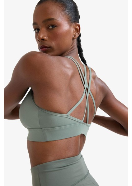 Fit Yuvarlak Yaka Sporcu Bra D7378AX25SP