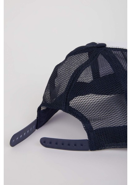 Erkek Etiket Baskılı Dokuma Beyzbol Basketbol Şapkası B7999AX25SM