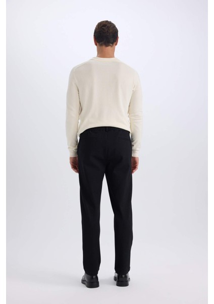Tailored Regular Fit Normal Kesim Kumaş Pantolon Basic Düz Cepli D9083AX24WN