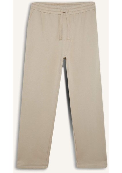Regular Fit Eşofman Altı İçi Polarlı Basic Düz Cepli Beli Bağcıklı Düz Paça D7836AX25SP