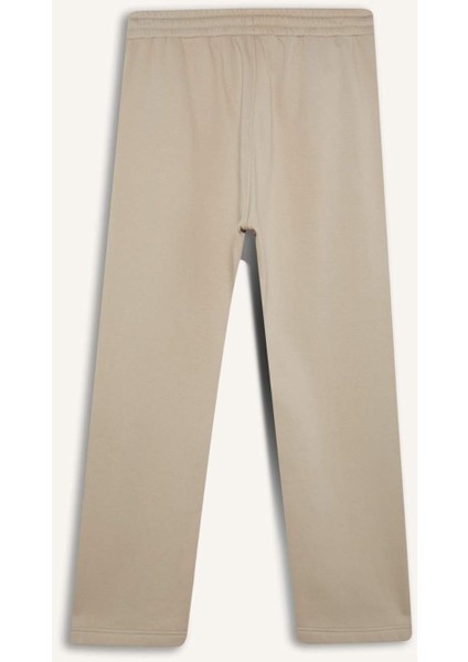 Regular Fit Eşofman Altı İçi Polarlı Basic Düz Cepli Beli Bağcıklı Düz Paça D7836AX25SP