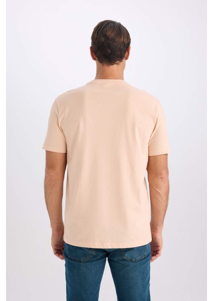 %100 Pamuk New Regular Fit Bisiklet Yaka Basic Düz Kısa Kollu Tişört V7699AZ25SP