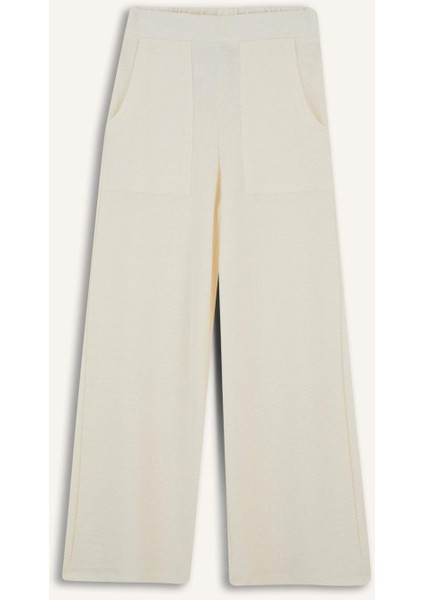 Kız Çocuk Wide Leg Geniş Bol Paça Beli Lastikli Eşofman Altı C1180A825SM