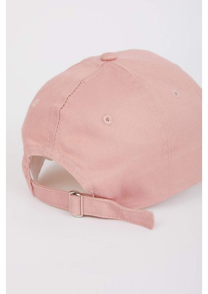 Kadın Etiket Baskılı Dokuma Beyzbol Basketbol Şapkası D9477AX25SM