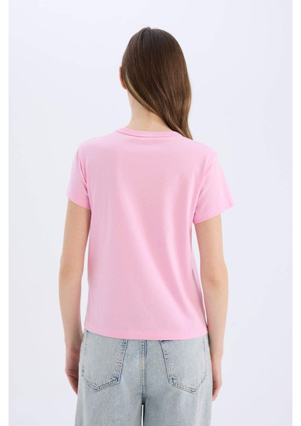 Coool PowerPuff Girls Regular Fit Bisiklet Yaka Ribana Kısa Kollu Tişört D9126AX25SM