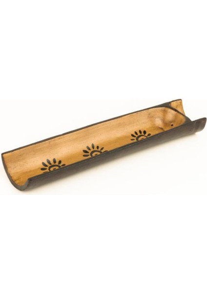 Dekoratif Seramik Tütsülük / Ceramic Incense Holder - Güneş Desenli & Estetik Tasarım