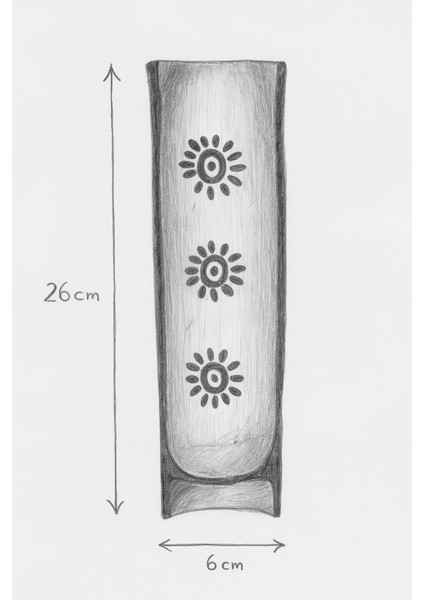 Dekoratif Seramik Tütsülük / Ceramic Incense Holder - Güneş Desenli & Estetik Tasarım