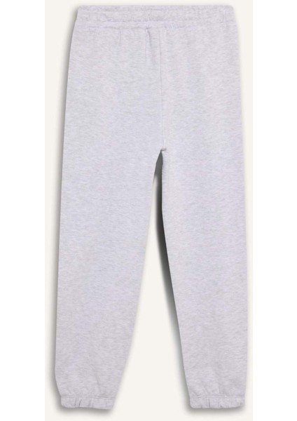 Kız Çocuk Beli Paçası Lastikli Baskılı Jogger Eşofman Altı D9688A825SP