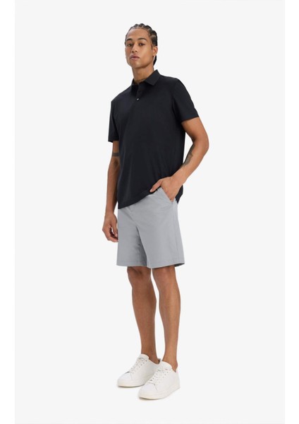 Fit Slim Fit Dar Kesim Sporcu Dokuma Şort D9249AX25SP