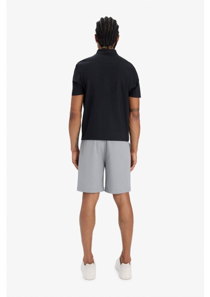 Fit Slim Fit Dar Kesim Sporcu Dokuma Şort D9249AX25SP