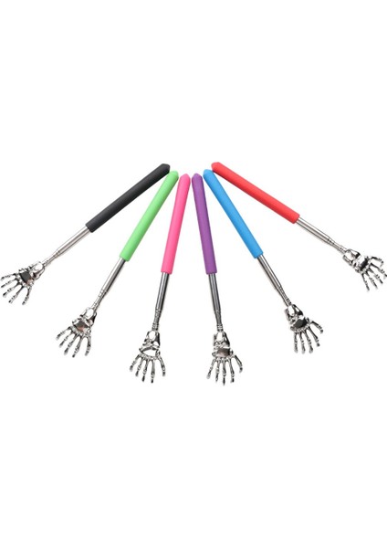 Esnek Teleskopik Sırt Kaşıma Çubuğu 57 cm 6 Renkli Set