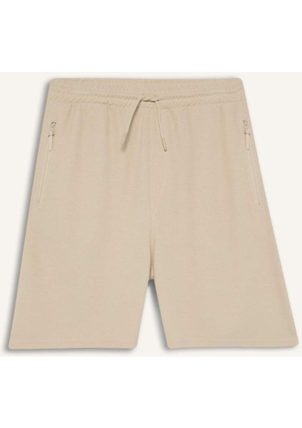 Regular Fit Düz Paça Cepli Basic Düz Şort B8792AX25SM