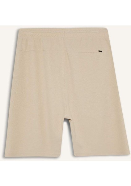Regular Fit Düz Paça Cepli Basic Düz Şort B8792AX25SM