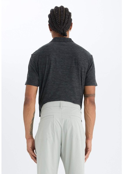 Defactofit Standart Fit Sporcu Kısa Kollu Polo TIŞÖRT D9241AX25SP