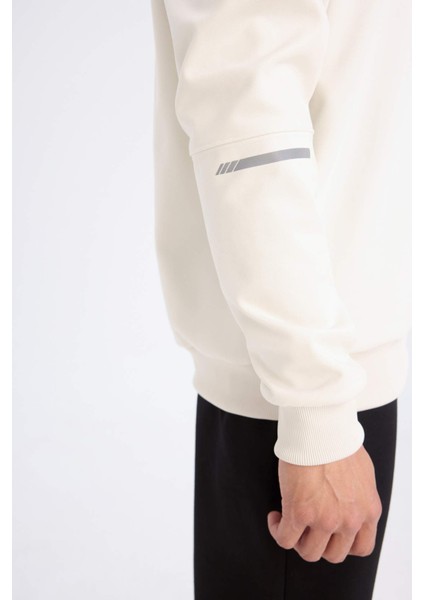 DeFacto Fit Standart Fit Bisiklet Yaka Basic Düz Sporcu Sweatshirt E0073AX24WN