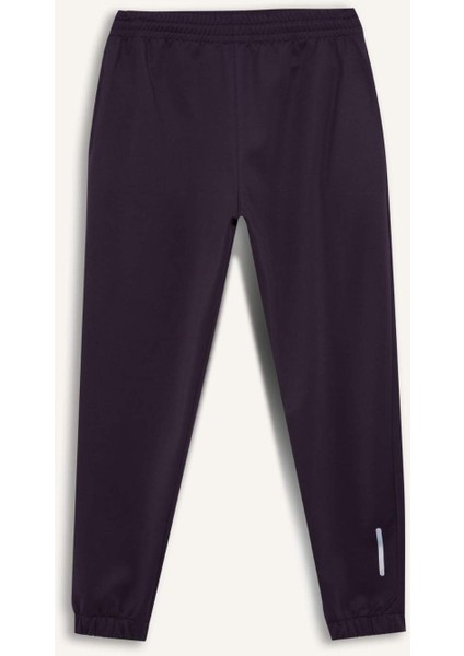 Fit Sporcu Jogger Eşofman Altı Standart Fit Basic Düz Cepli Beli Paçası Lastikli D3742AX24WN