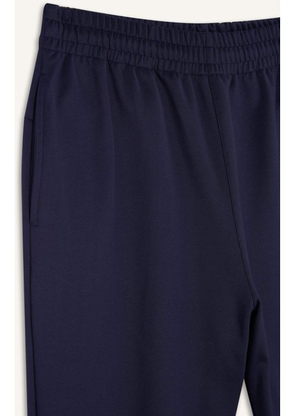 Fit Sporcu Jogger Eşofman Altı Standart Fit Basic Düz Cepli Beli Paçası Lastikli D3742AX24WN