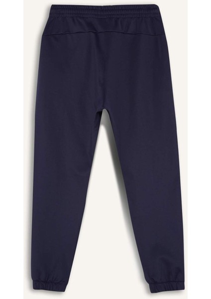 Fit Sporcu Jogger Eşofman Altı Standart Fit Basic Düz Cepli Beli Paçası Lastikli D3742AX24WN