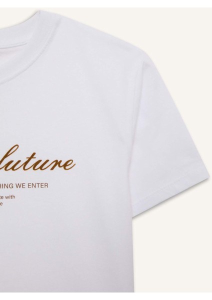 Erkek Çocuk Bisiklet Yaka Baskılı Kısa Kollu Tişört E0440A825SM