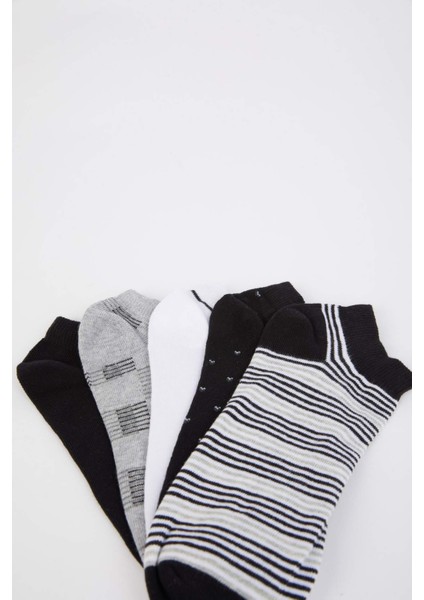 Erkek 5'li Pamuklu Patik Çorap D9974AXNS