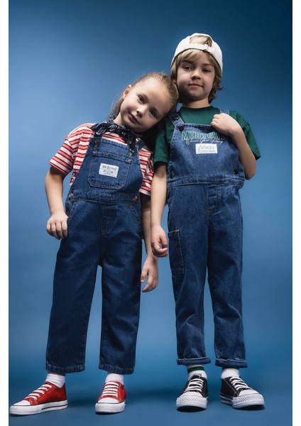 Kız Bebek Jean Salopet Tulum E0441A525SP
