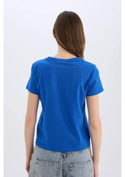 Coool Regular Fit Bisiklet Yaka Basic Düz Kısa Kollu Tişört C3852AX25SM