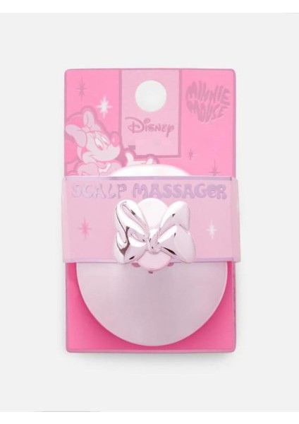 Pembe Minnie Mouse Metalik Saç Masaj ve Gürleştirici Fırça