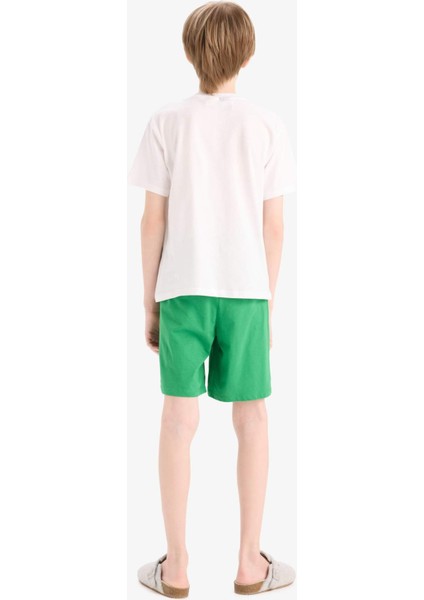 Erkek Çocuk Xbox Pijama Takımı Kısa Kollu Üst Beli Lastikli Şort E0345A825HS