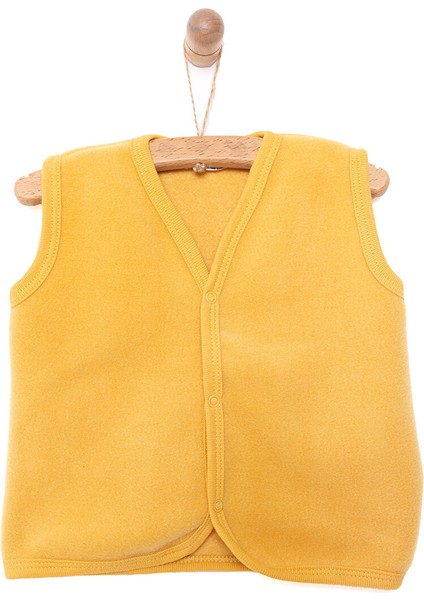 Erkek Bebek Basic Yelek Polar Gri